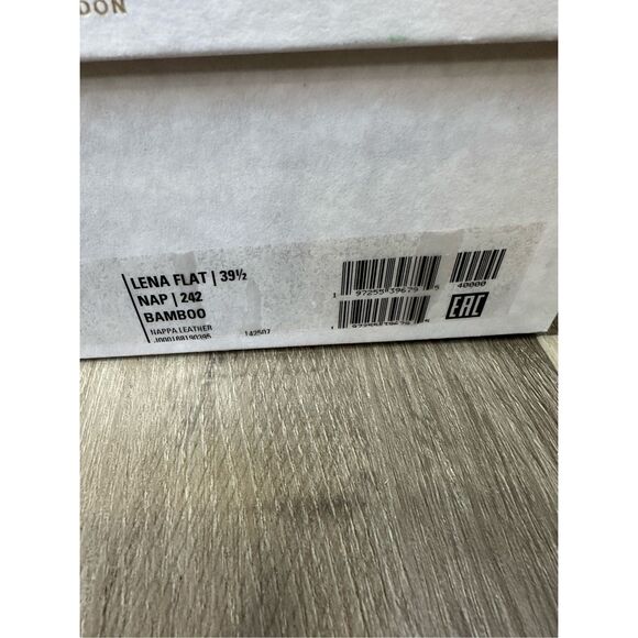 Jimmy Choo Nappa Leather Open Toe Lena Flat Sandals Bamboo Size 39.5 $750 - Picture 15 of 15